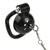 CockLock Cage avec laisse Round Leash 4 x 3.5 cm Noire